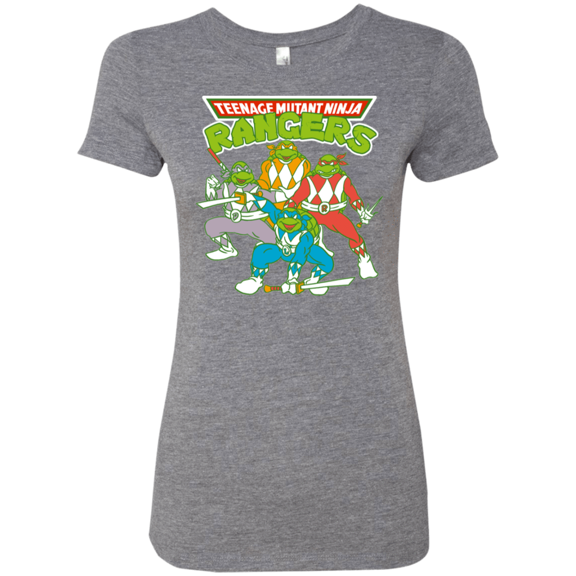 T-Shirts Premium Heather / S Teenage Mutant Ninja Rangers Women's Triblend T-Shirt
