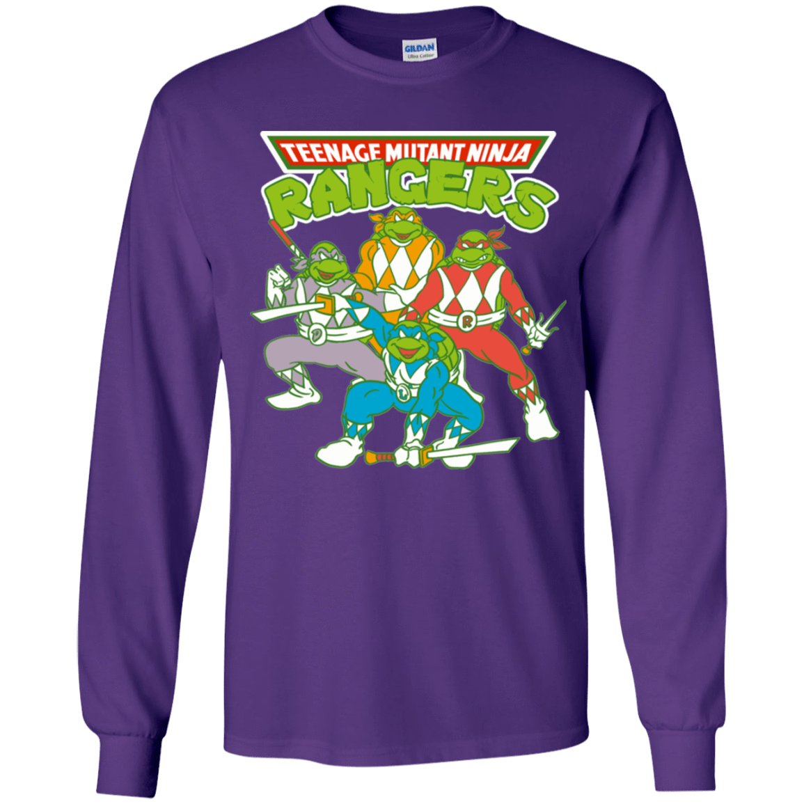 T-Shirts Purple / YS Teenage Mutant Ninja Rangers Youth Long Sleeve T-Shirt