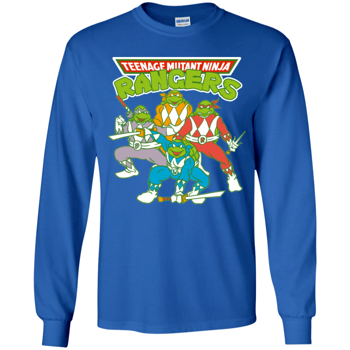 T-Shirts Royal / YS Teenage Mutant Ninja Rangers Youth Long Sleeve T-Shirt