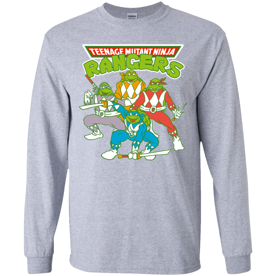 T-Shirts Sport Grey / YS Teenage Mutant Ninja Rangers Youth Long Sleeve T-Shirt