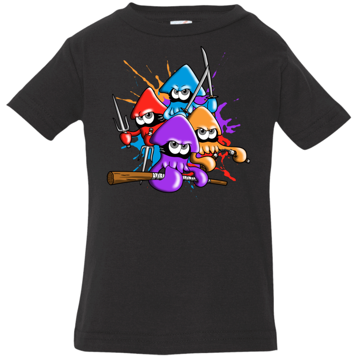 T-Shirts Black / 6 Months Teenage Mutant Ninja Squids Infant Premium T-Shirt