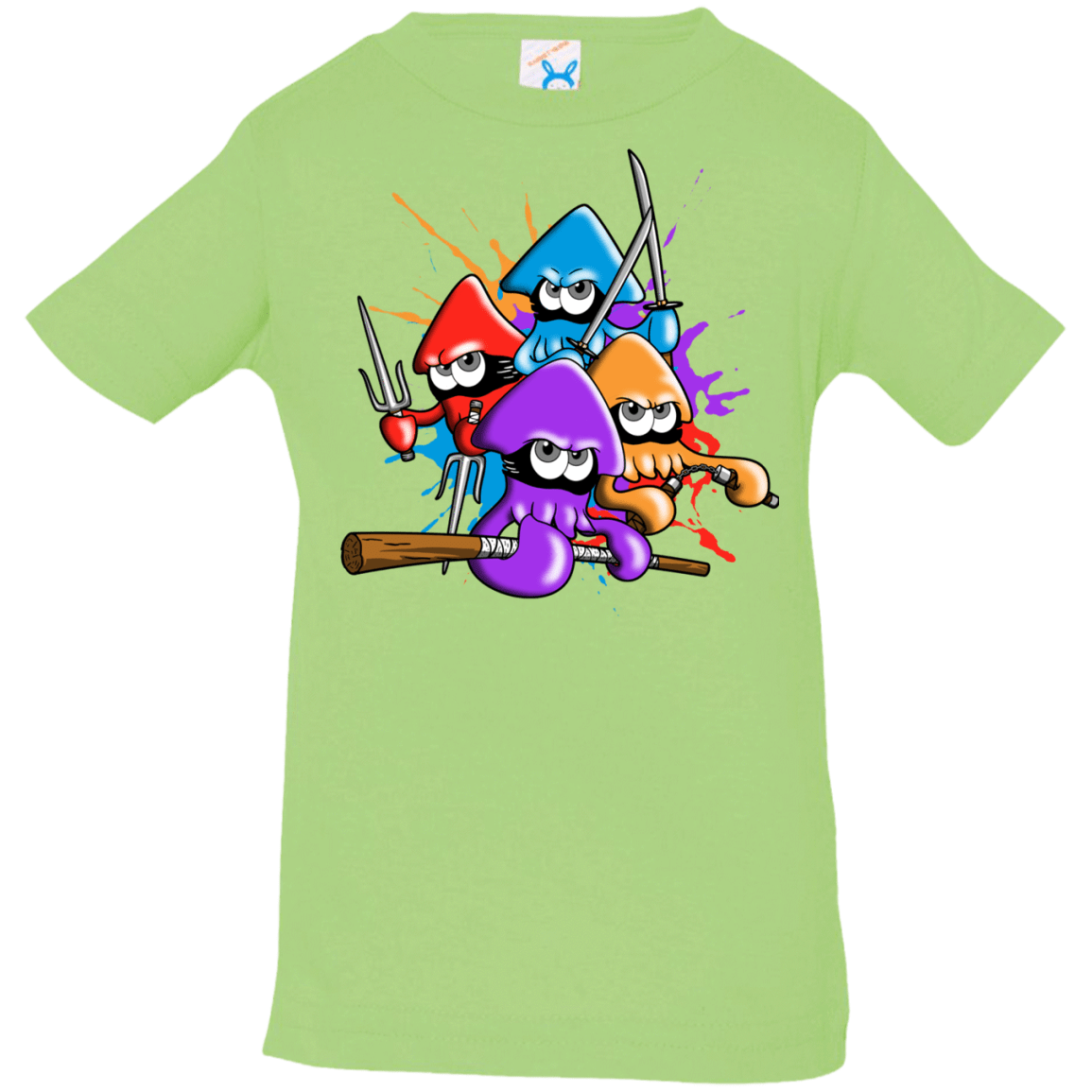 T-Shirts Key Lime / 6 Months Teenage Mutant Ninja Squids Infant Premium T-Shirt
