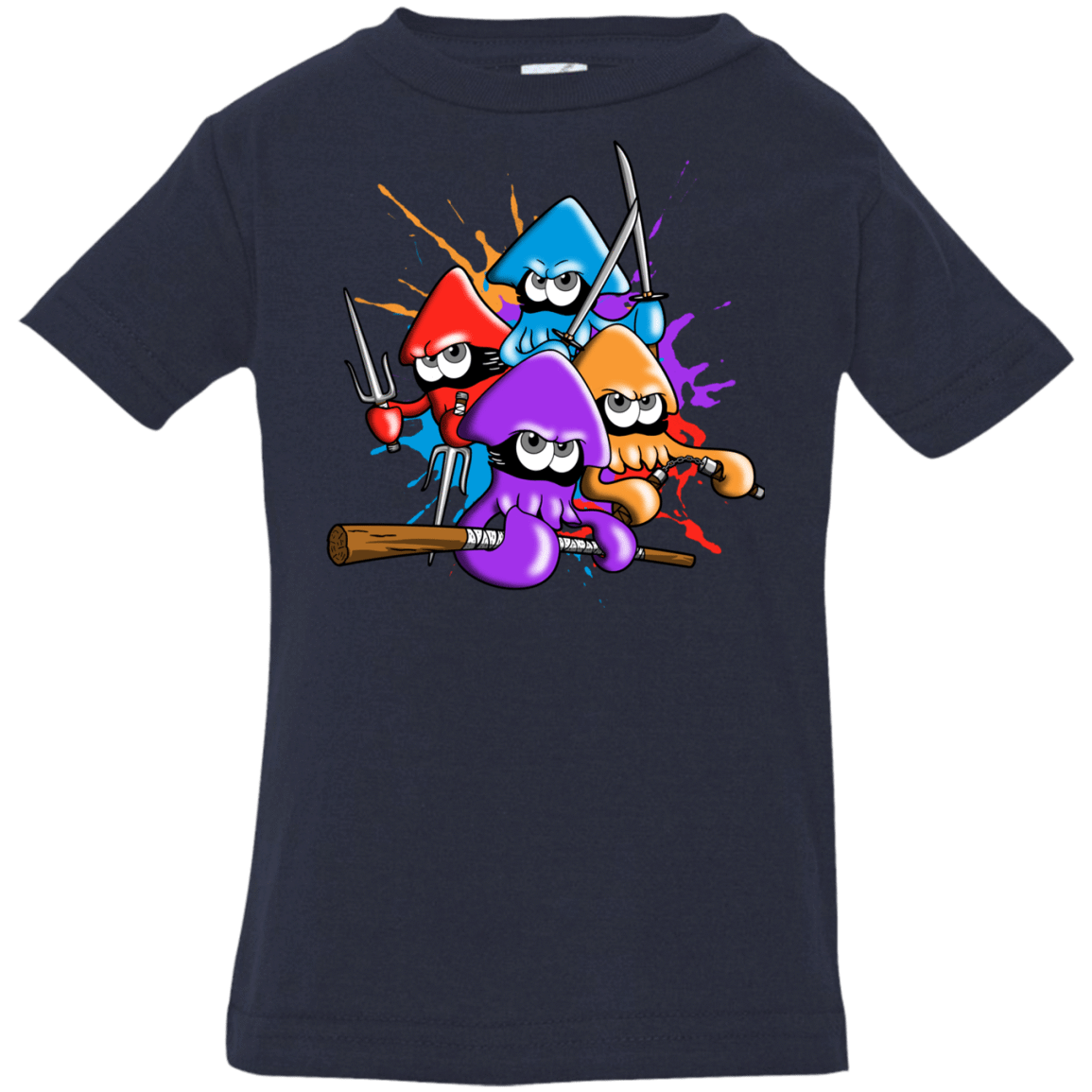 T-Shirts Navy / 6 Months Teenage Mutant Ninja Squids Infant Premium T-Shirt