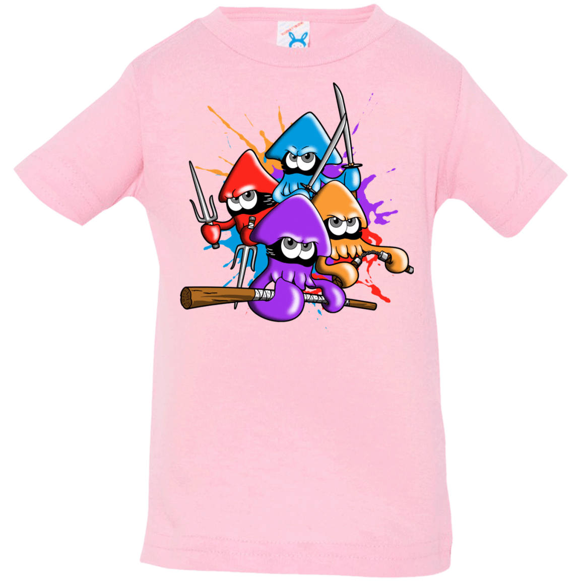 T-Shirts Pink / 6 Months Teenage Mutant Ninja Squids Infant Premium T-Shirt