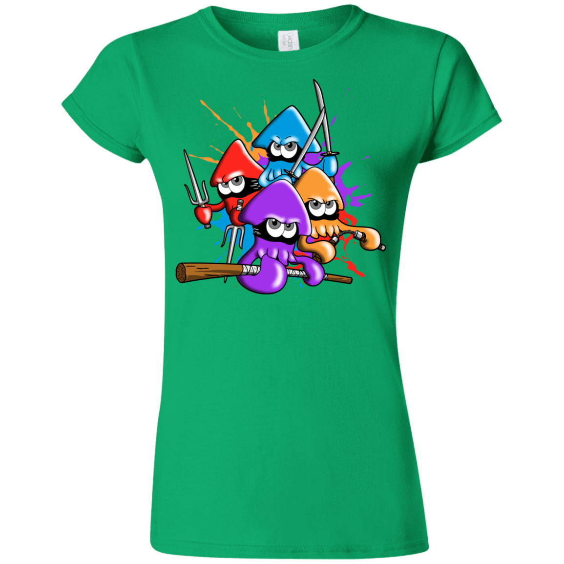 T-Shirts Irish Green / S Teenage Mutant Ninja Squids Junior Slimmer-Fit T-Shirt