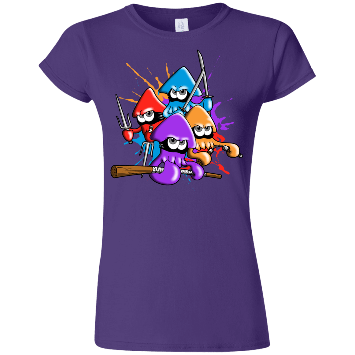 T-Shirts Purple / S Teenage Mutant Ninja Squids Junior Slimmer-Fit T-Shirt