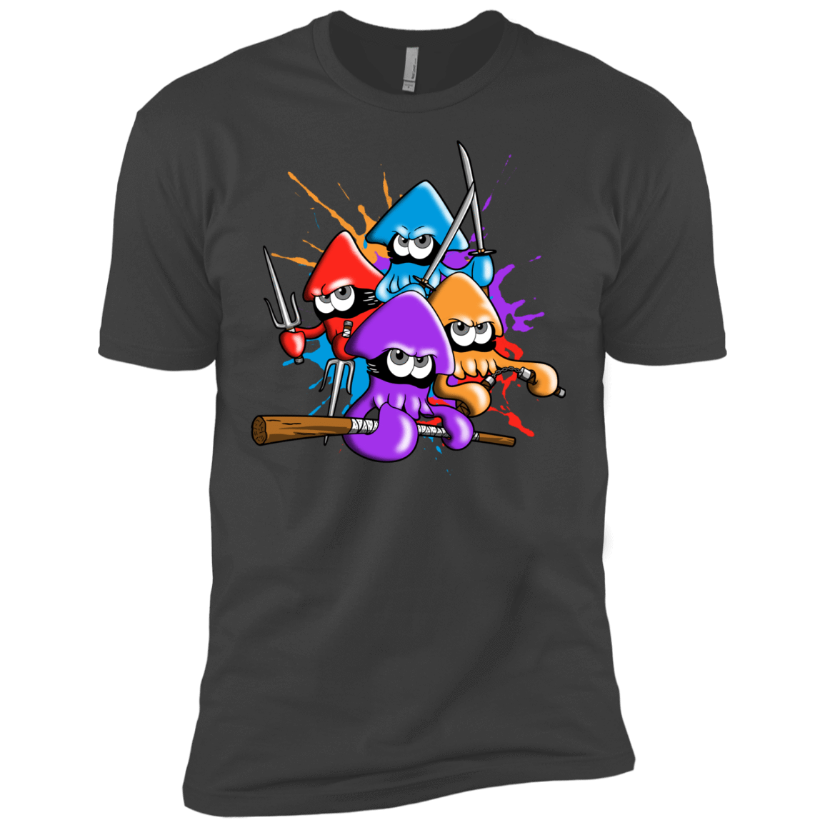 T-Shirts Heavy Metal / X-Small Teenage Mutant Ninja Squids Men's Premium T-Shirt