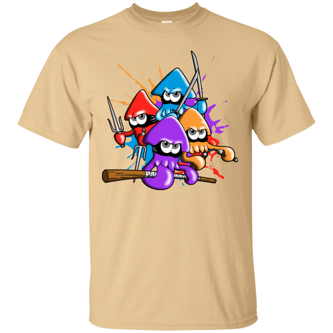T-Shirts Vegas Gold / S Teenage Mutant Ninja Squids T-Shirt