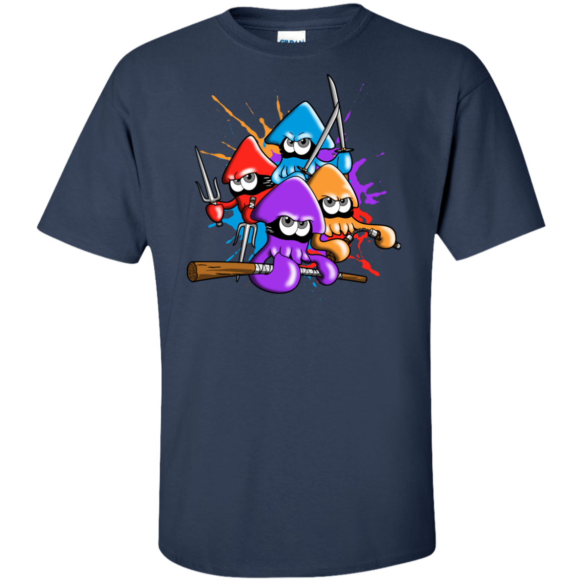T-Shirts Navy / XLT Teenage Mutant Ninja Squids Tall T-Shirt