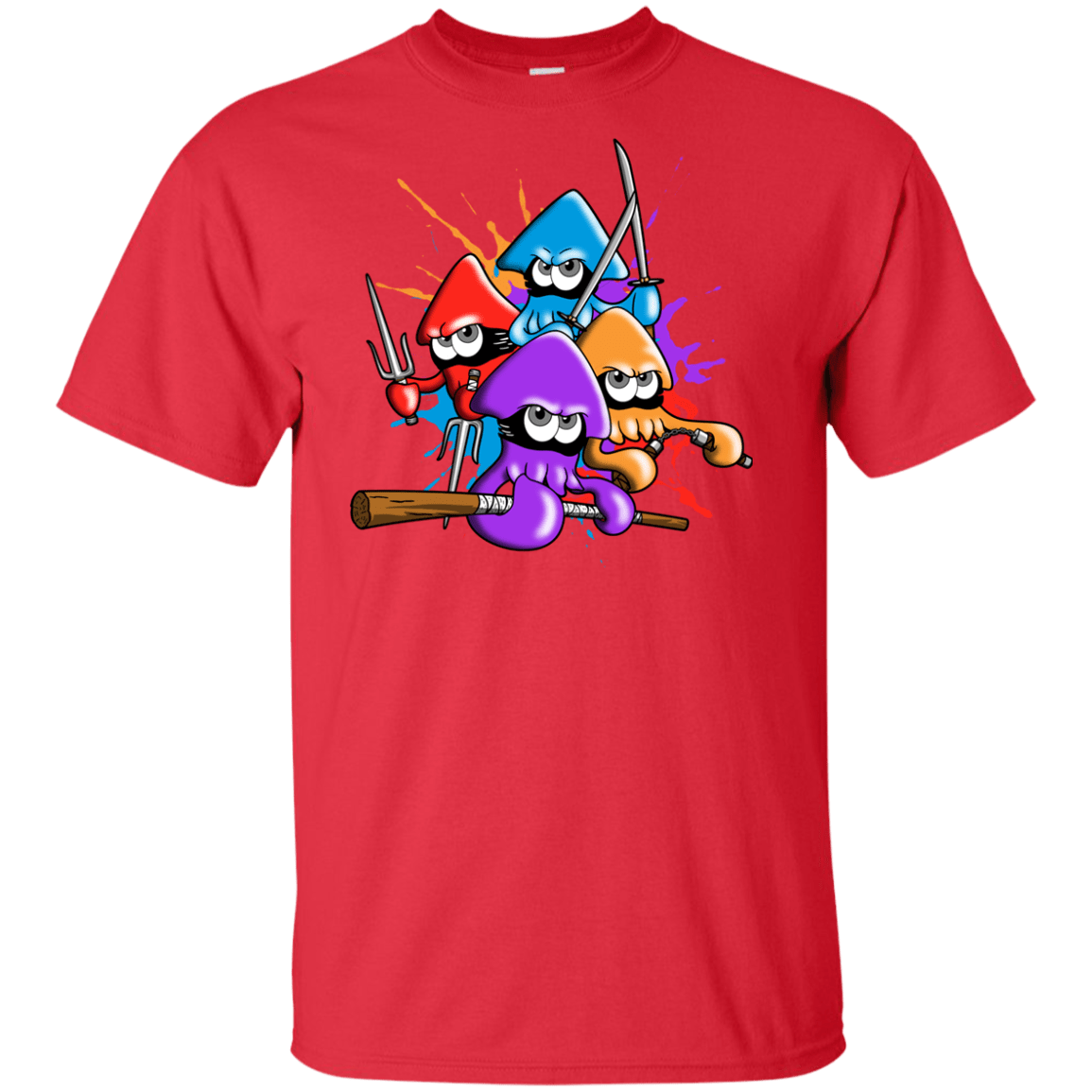 T-Shirts Red / XLT Teenage Mutant Ninja Squids Tall T-Shirt