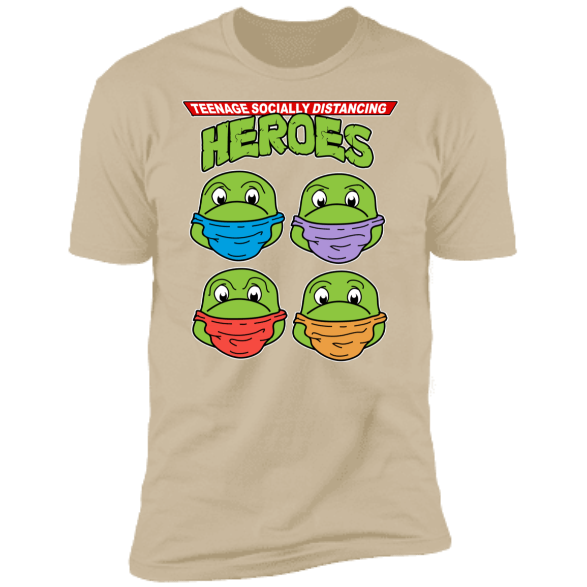 Teenage Socially Distancing Heroes Men's Premium T-Shirt