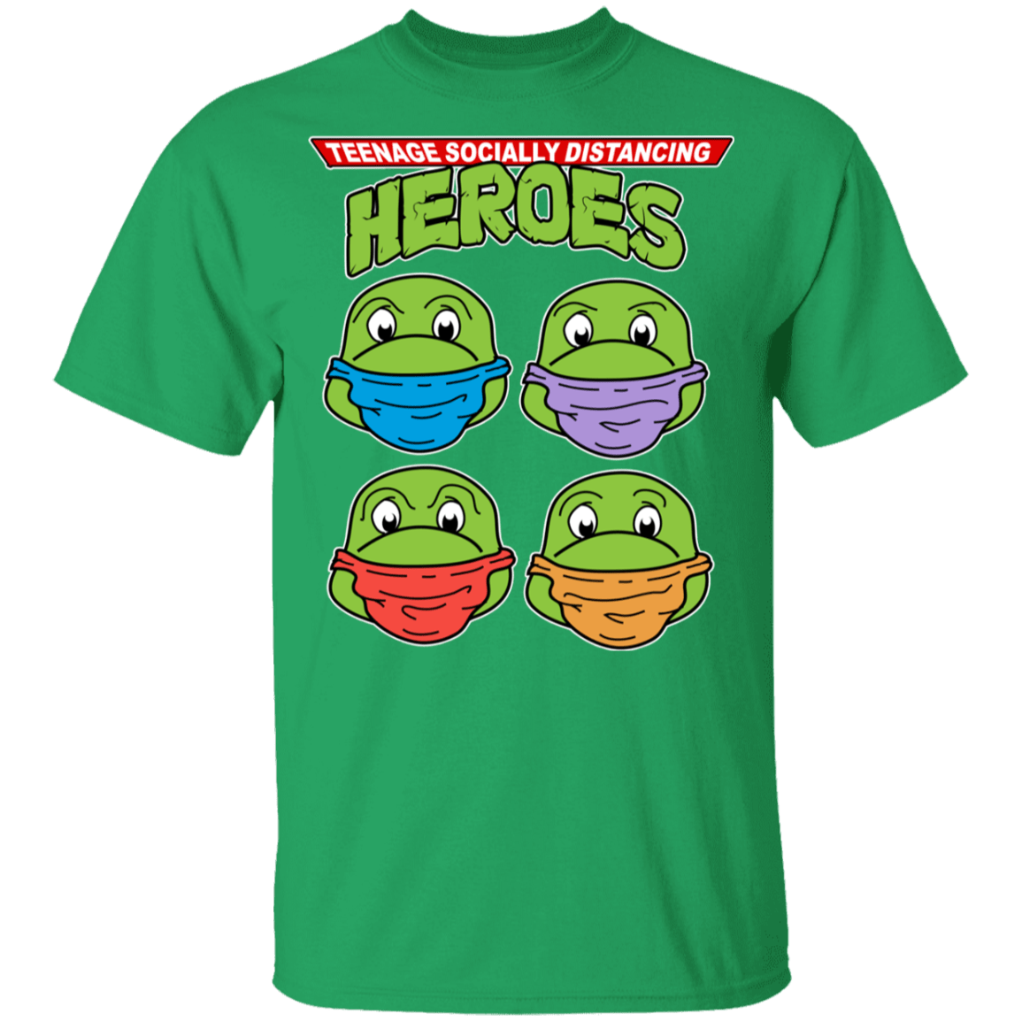 T-Shirts Irish Green / YXS Teenage Socially Distancing Heroes Youth T-Shirt