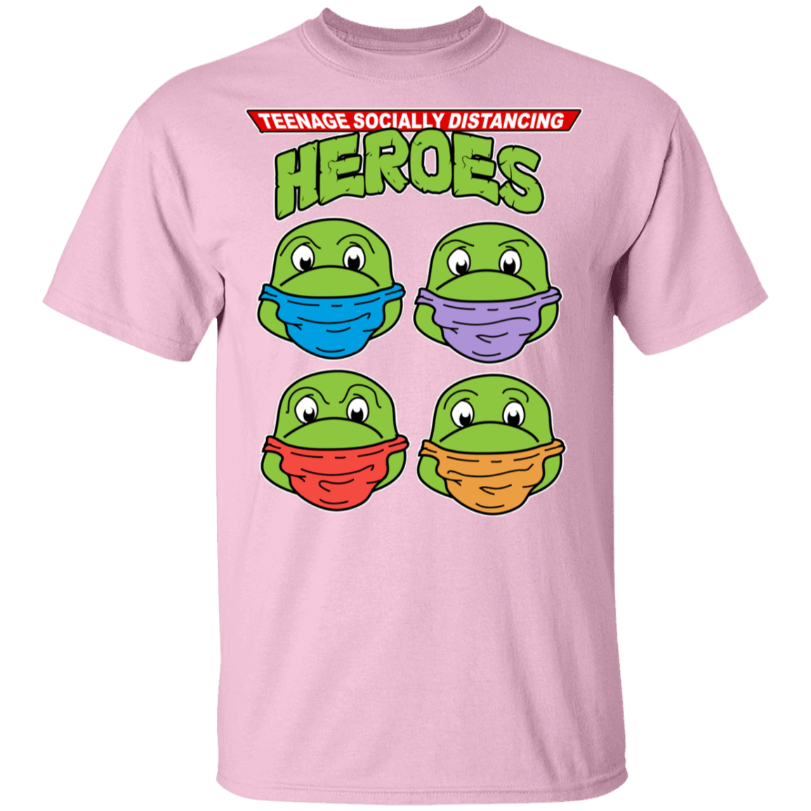 T-Shirts Light Pink / YXS Teenage Socially Distancing Heroes Youth T-Shirt