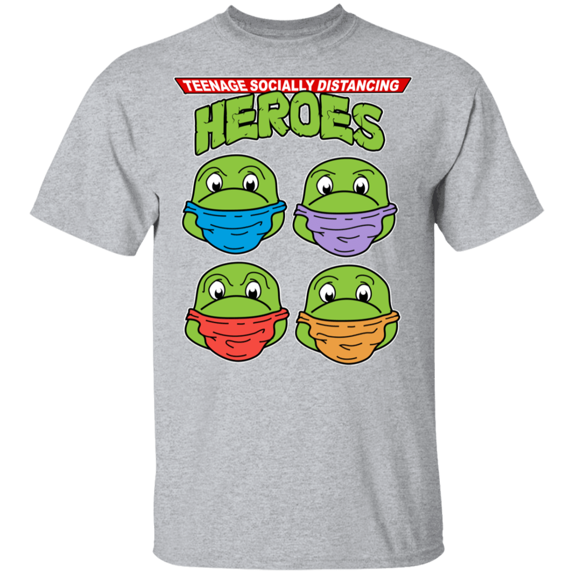 T-Shirts Sport Grey / YXS Teenage Socially Distancing Heroes Youth T-Shirt