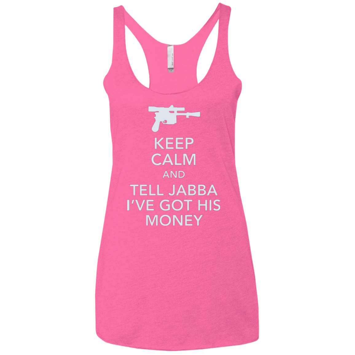 T-Shirts Vintage Pink / X-Small Tell Jabba (2) Women's Triblend Racerback Tank