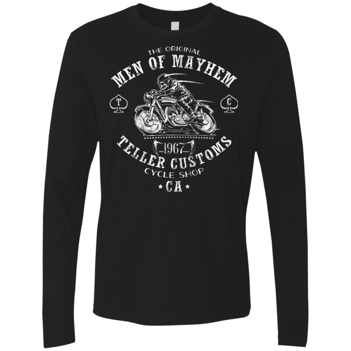 T-Shirts Black / Small Teller Custom Men's Premium Long Sleeve