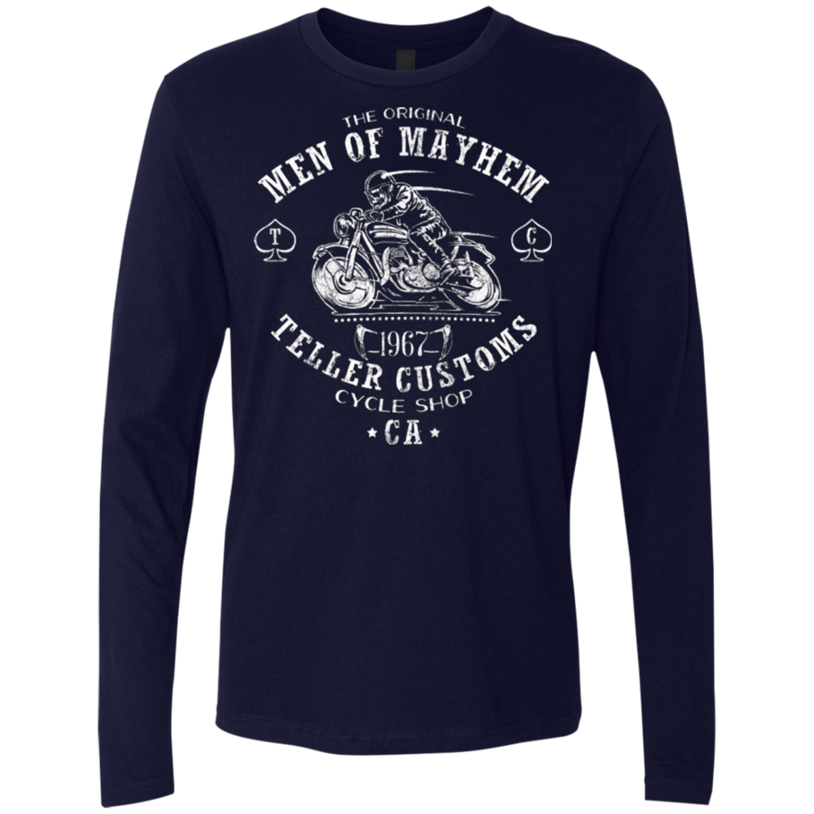 T-Shirts Midnight Navy / Small Teller Custom Men's Premium Long Sleeve