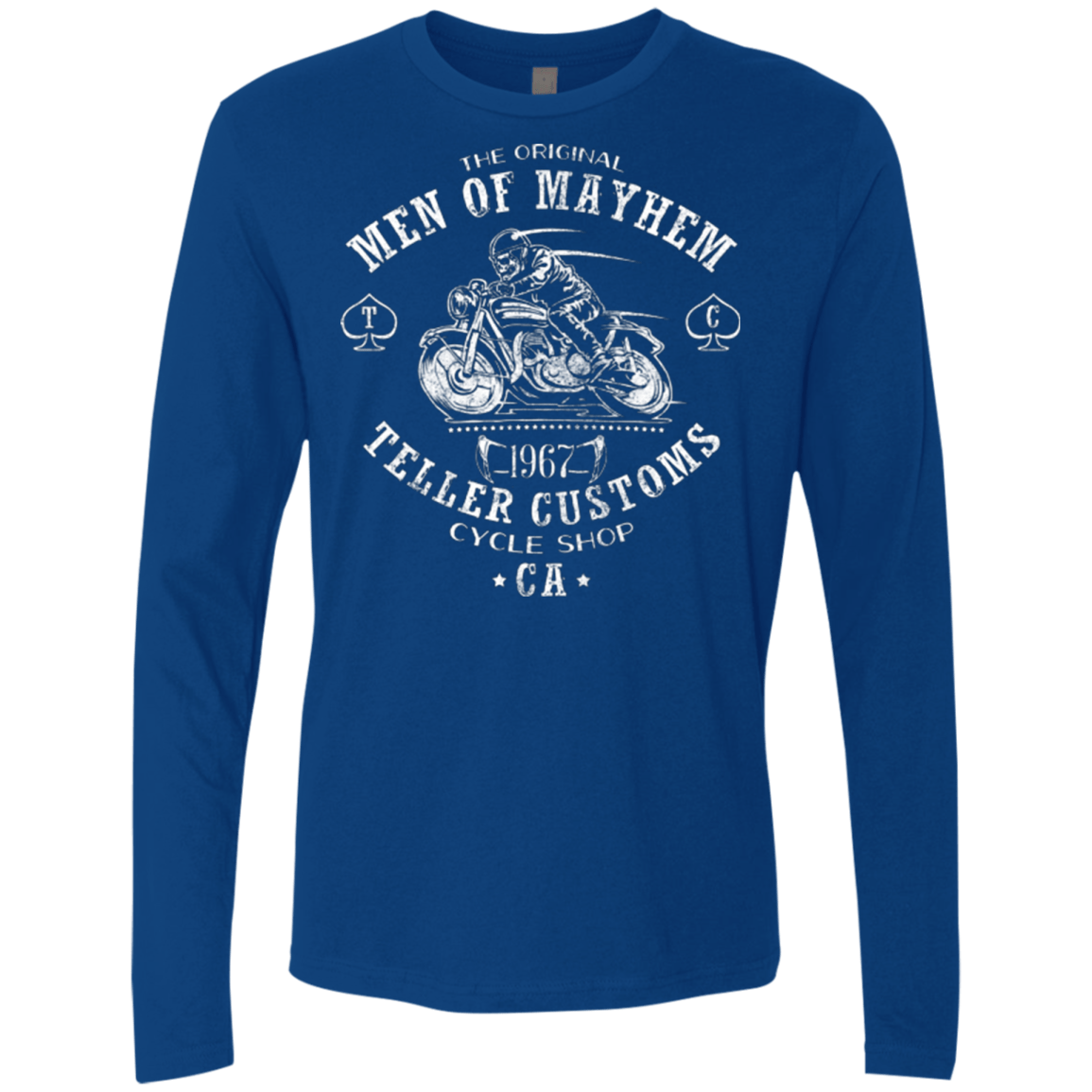 T-Shirts Royal / Small Teller Custom Men's Premium Long Sleeve