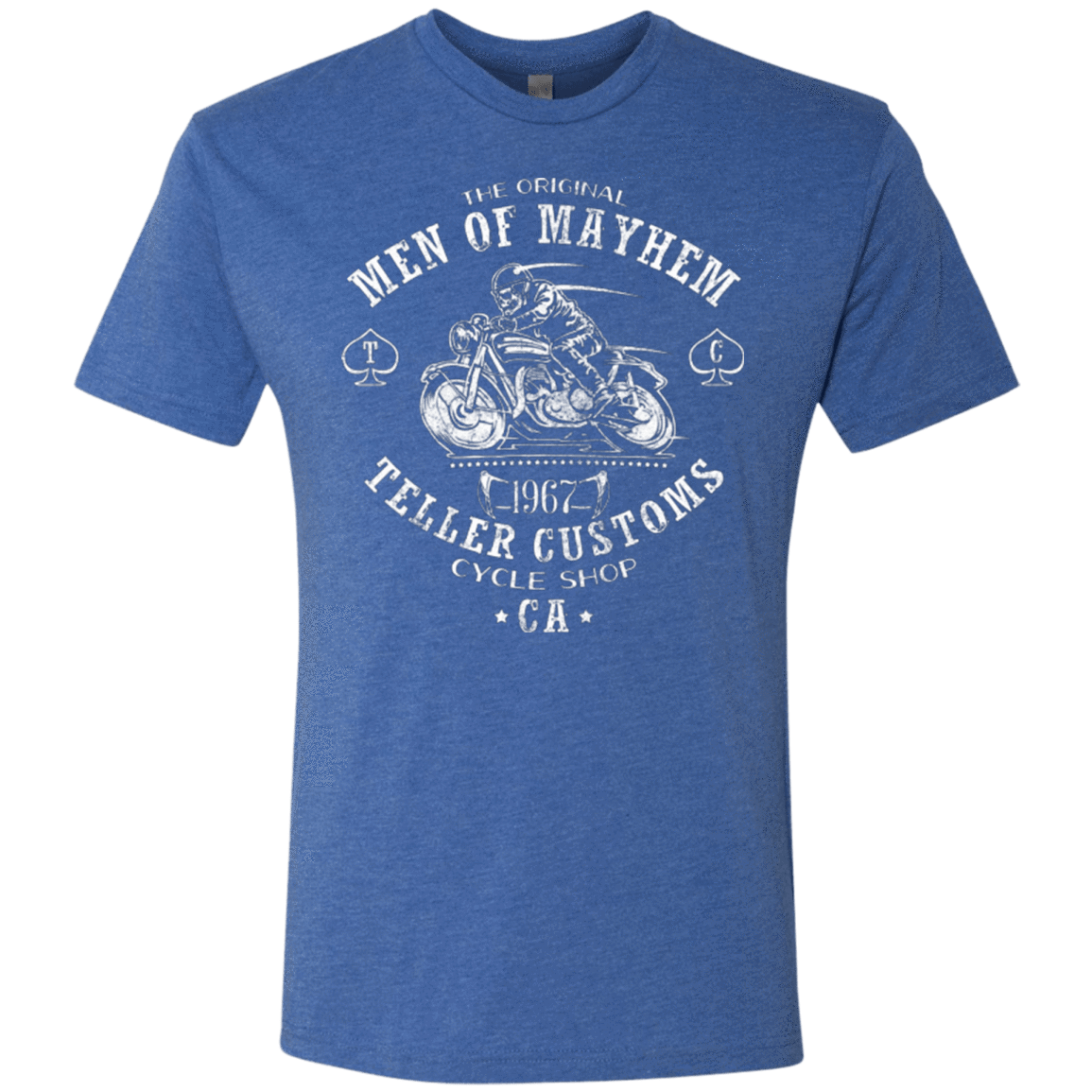 T-Shirts Vintage Royal / Small Teller Custom Men's Triblend T-Shirt