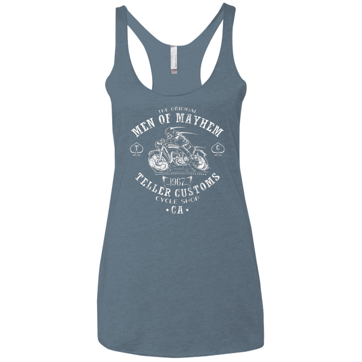 T-Shirts Indigo / X-Small Teller Custom Women's Triblend Racerback Tank
