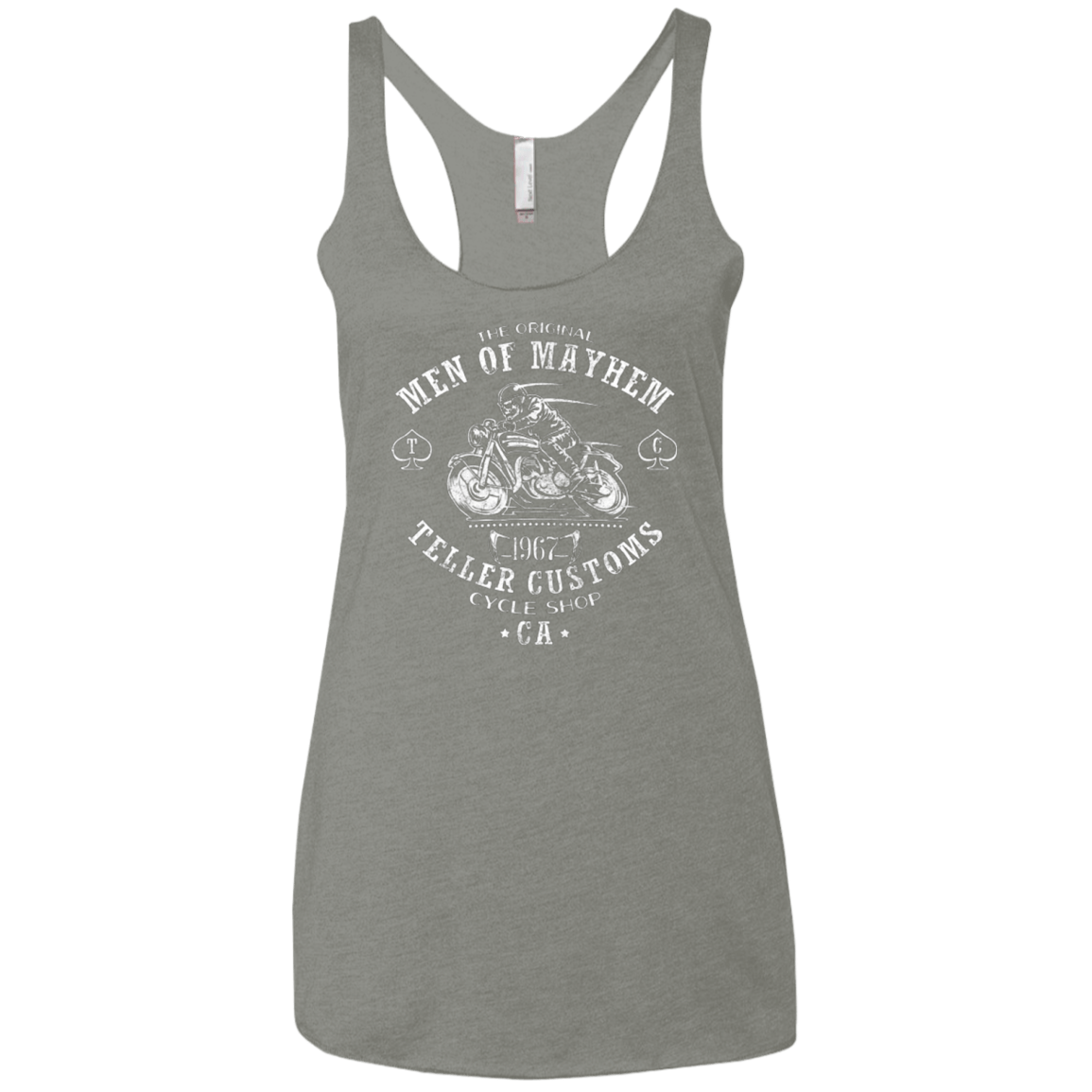 T-Shirts Venetian Grey / X-Small Teller Custom Women's Triblend Racerback Tank