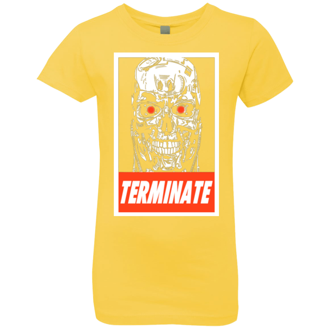 T-Shirts Vibrant Yellow / YXS Terminate Girls Premium T-Shirt