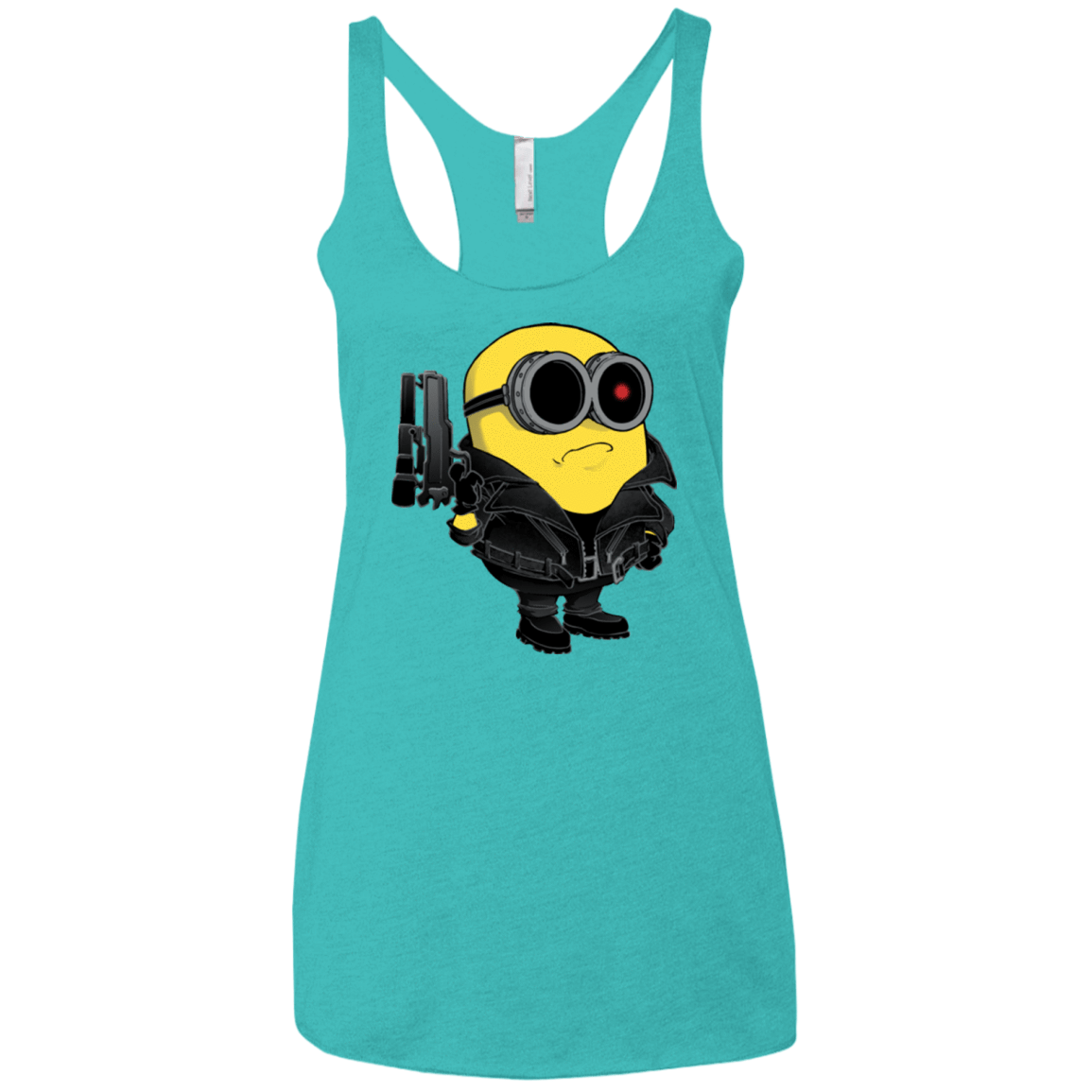 T-Shirts Tahiti Blue / X-Small Terminion Women's Triblend Racerback Tank