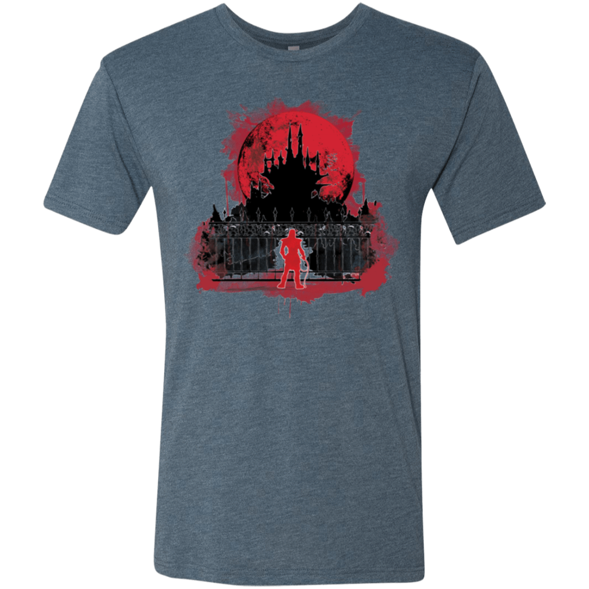 T-Shirts Indigo / Small Terrible Night to Have a Curse Men's Triblend T-Shirt