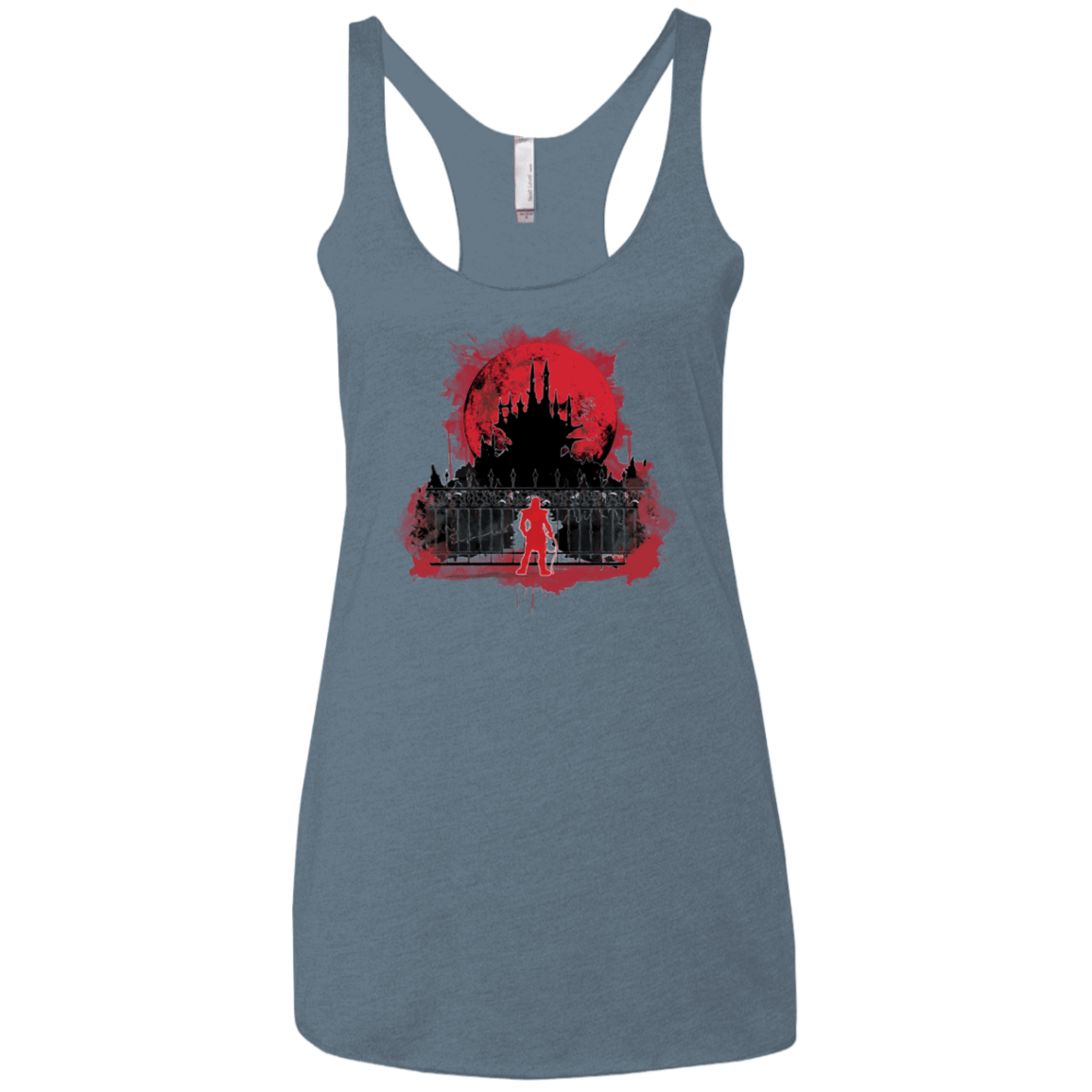 T-Shirts Indigo / X-Small Terrible Night to Have a Curse Women's Triblend Racerback Tank
