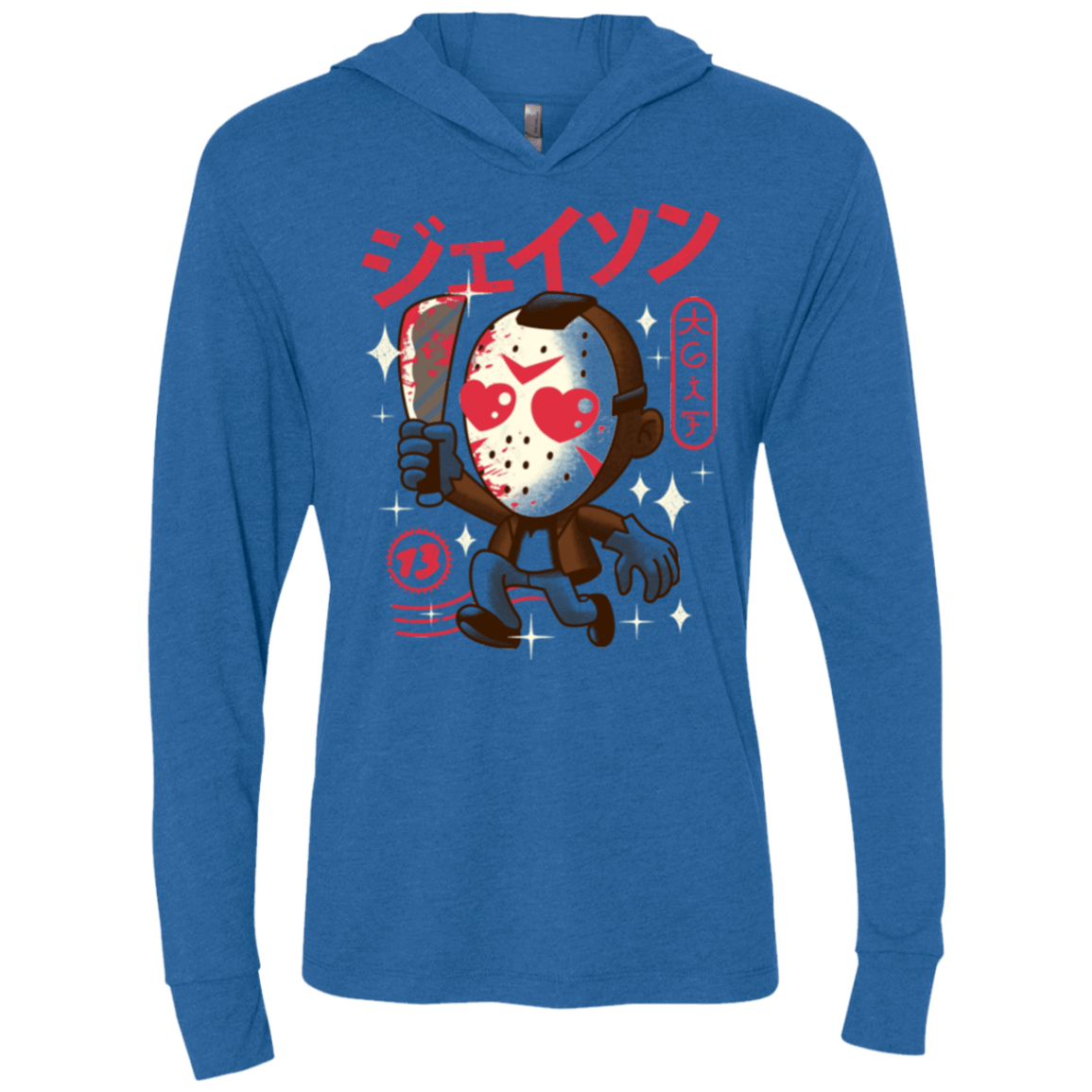 T-Shirts Vintage Royal / X-Small TGIF Kawaii Triblend Long Sleeve Hoodie Tee