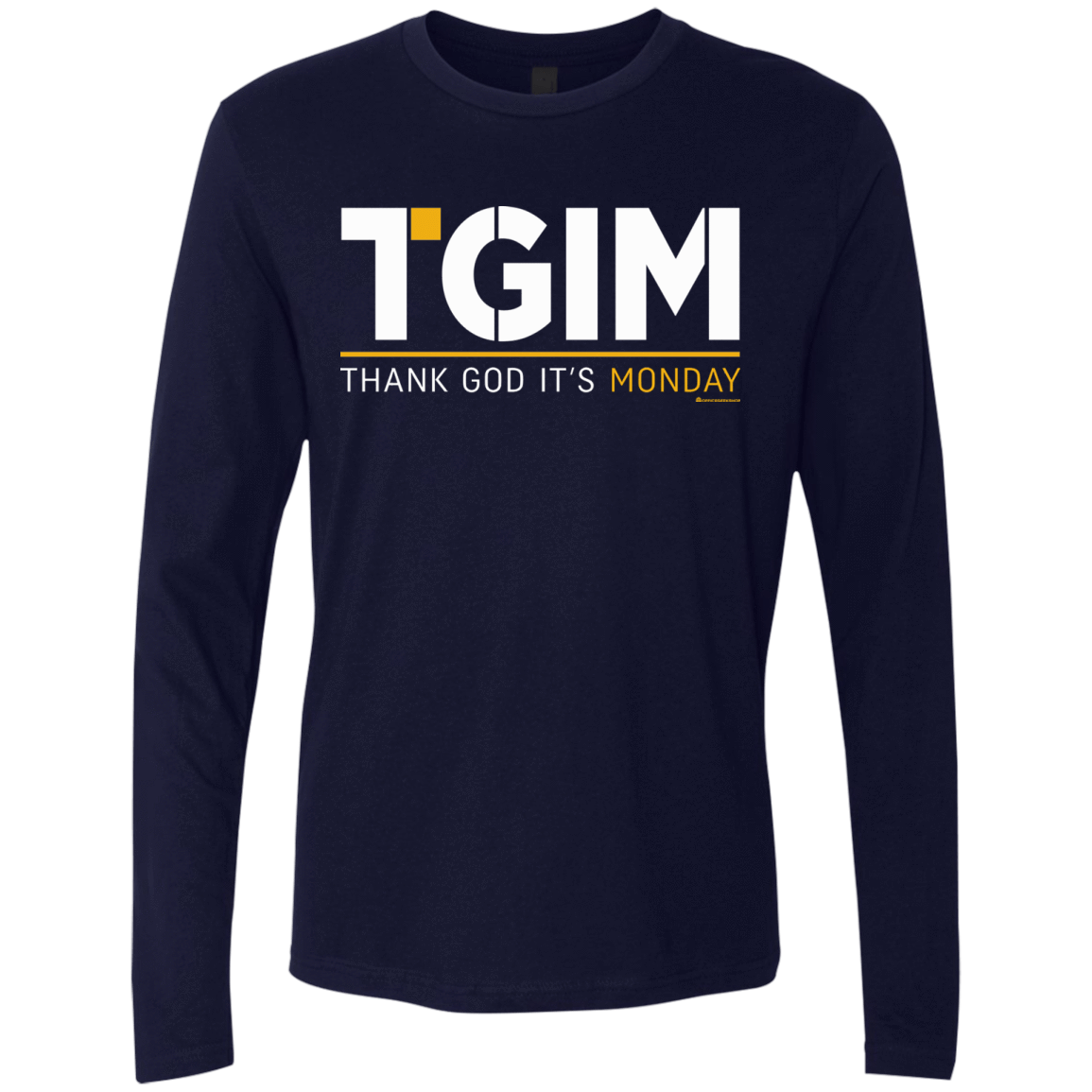 T-Shirts Midnight Navy / Small Thank God Its Monday Men's Premium Long Sleeve