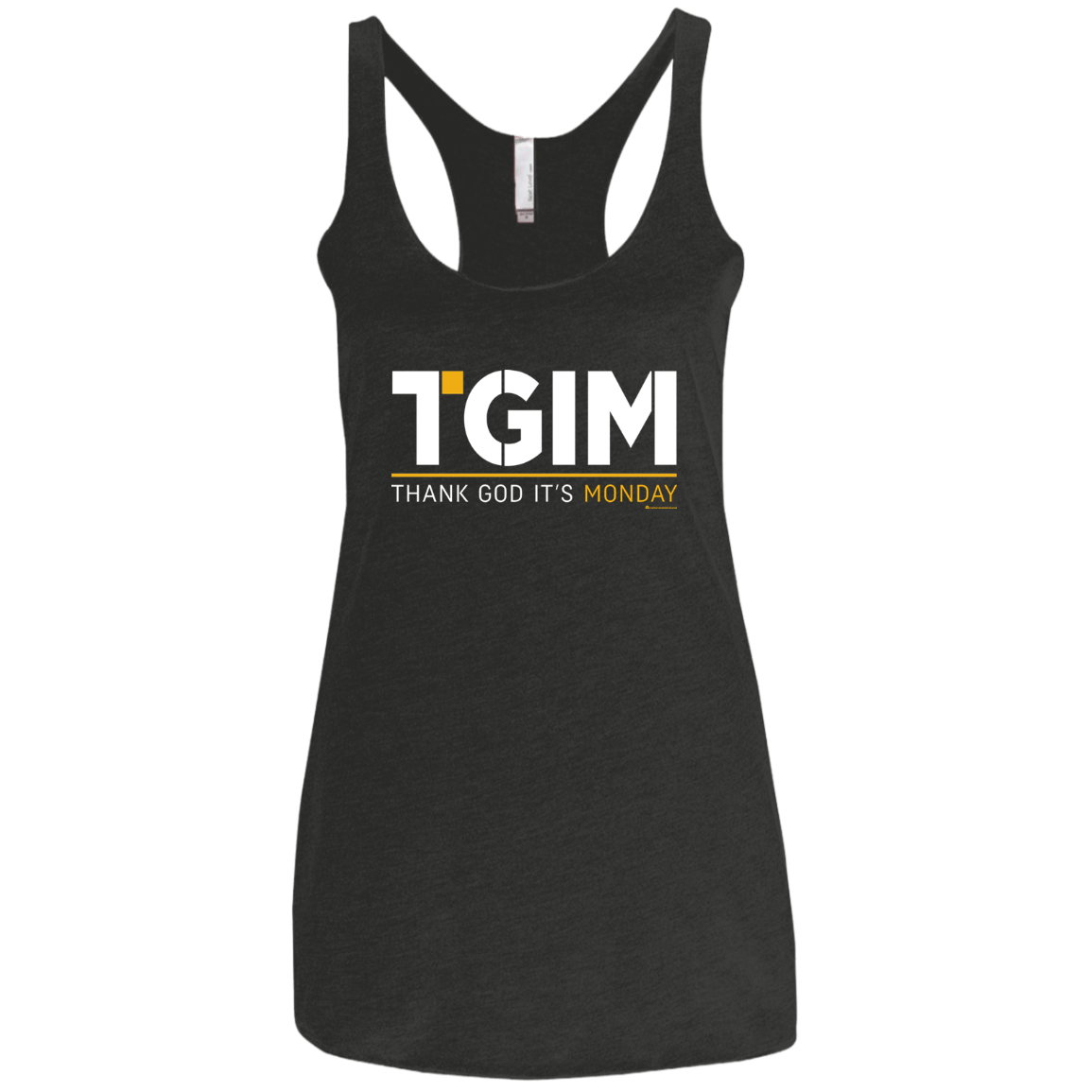 T-Shirts Vintage Black / X-Small Thank God Its Monday Women's Triblend Racerback Tank