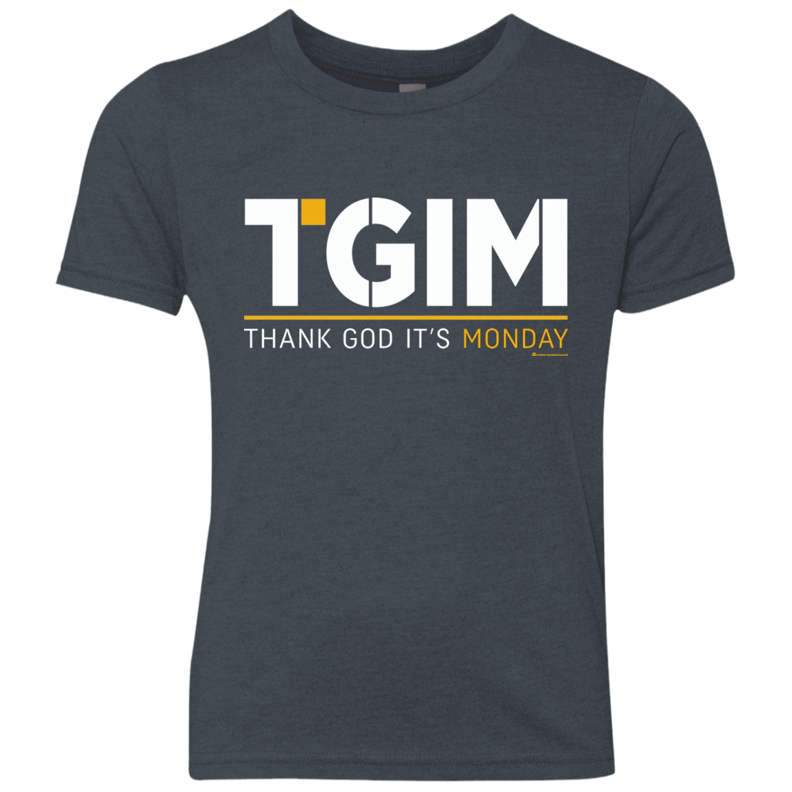 T-Shirts Vintage Navy / YXS Thank God Its Monday Youth Triblend T-Shirt