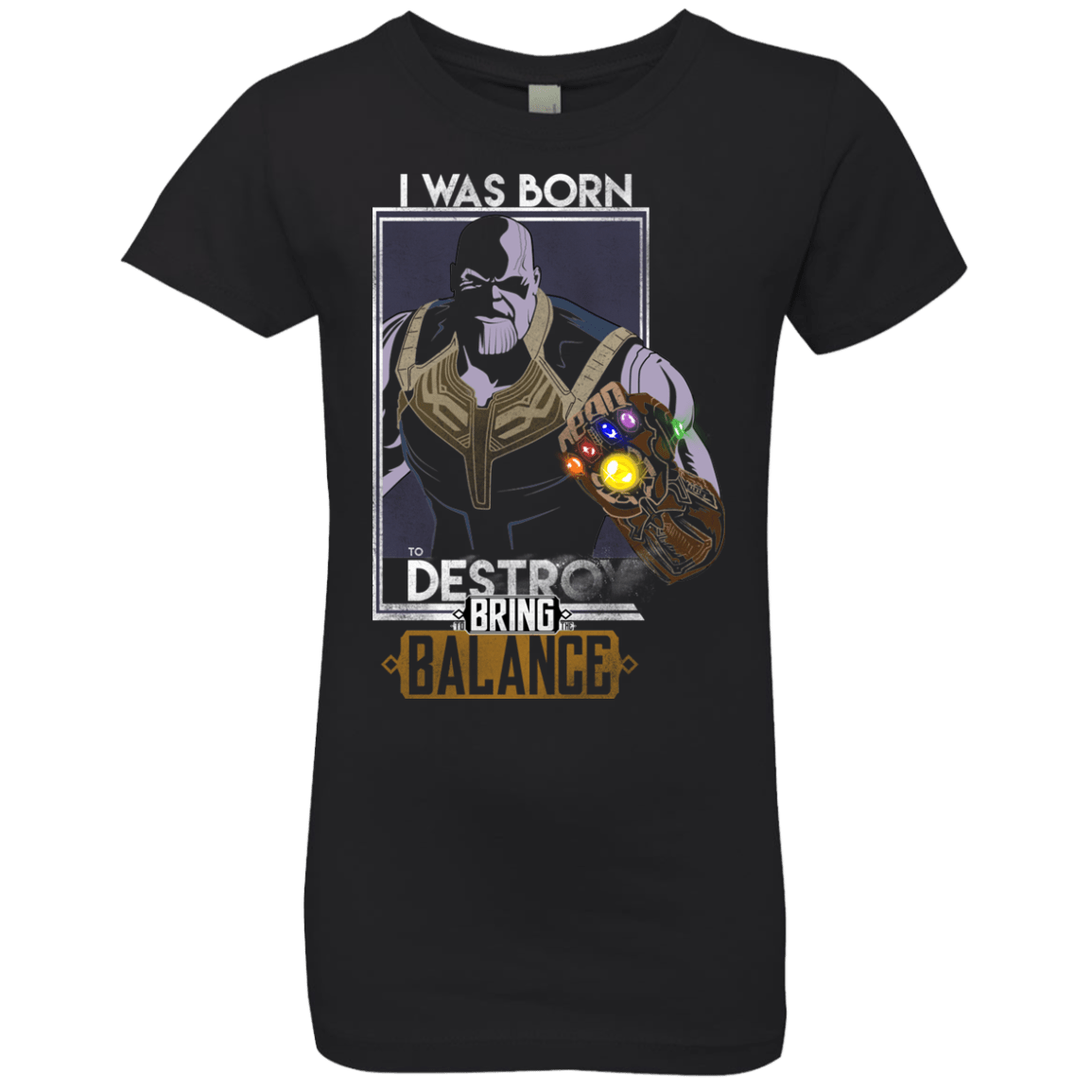 T-Shirts Black / YXS Thano Girls Premium T-Shirt