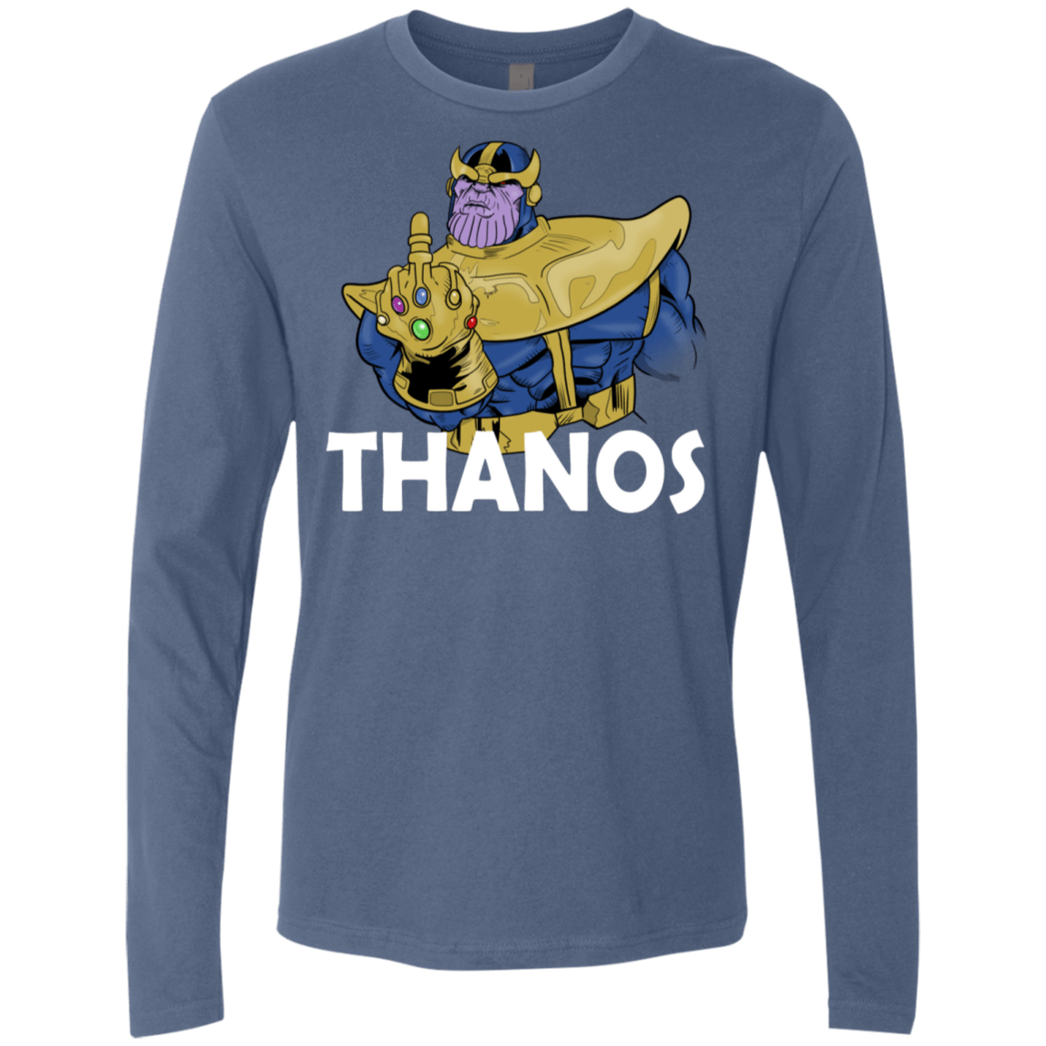 T-Shirts Indigo / S Thanos Cash Men's Premium Long Sleeve