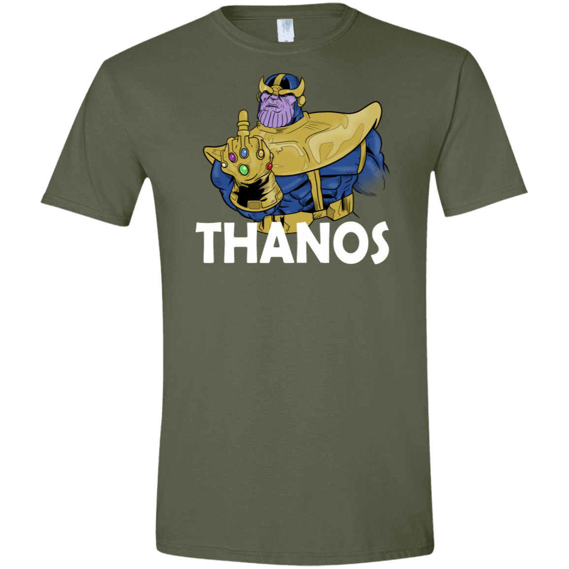 T-Shirts Military Green / S Thanos Cash Men's Semi-Fitted Softstyle