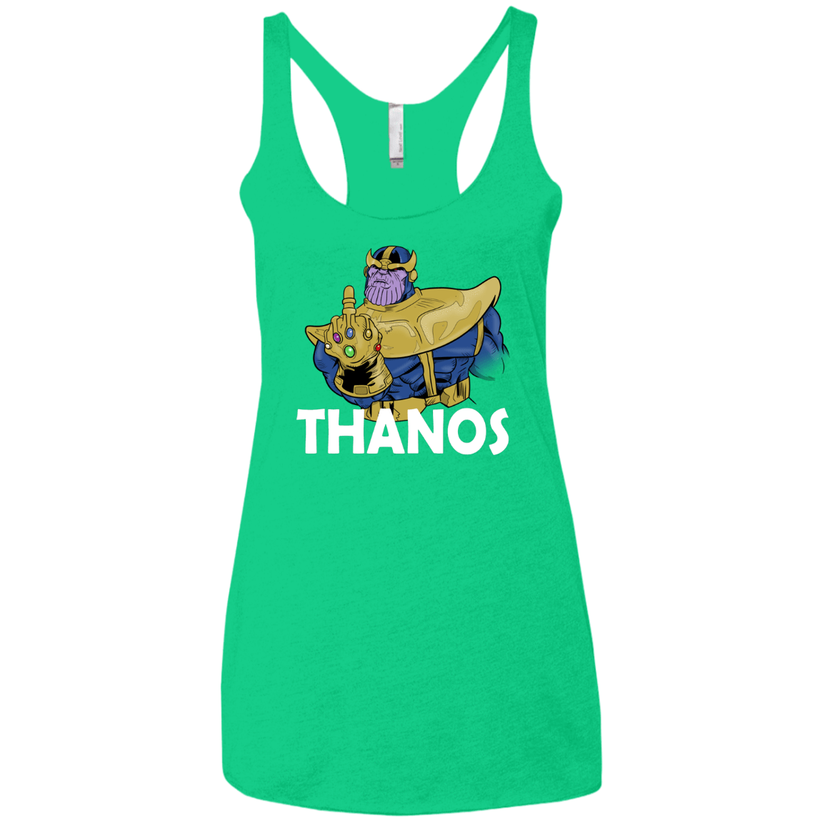 T-Shirts Envy / X-Small Thanos Cash Women's Triblend Racerback Tank
