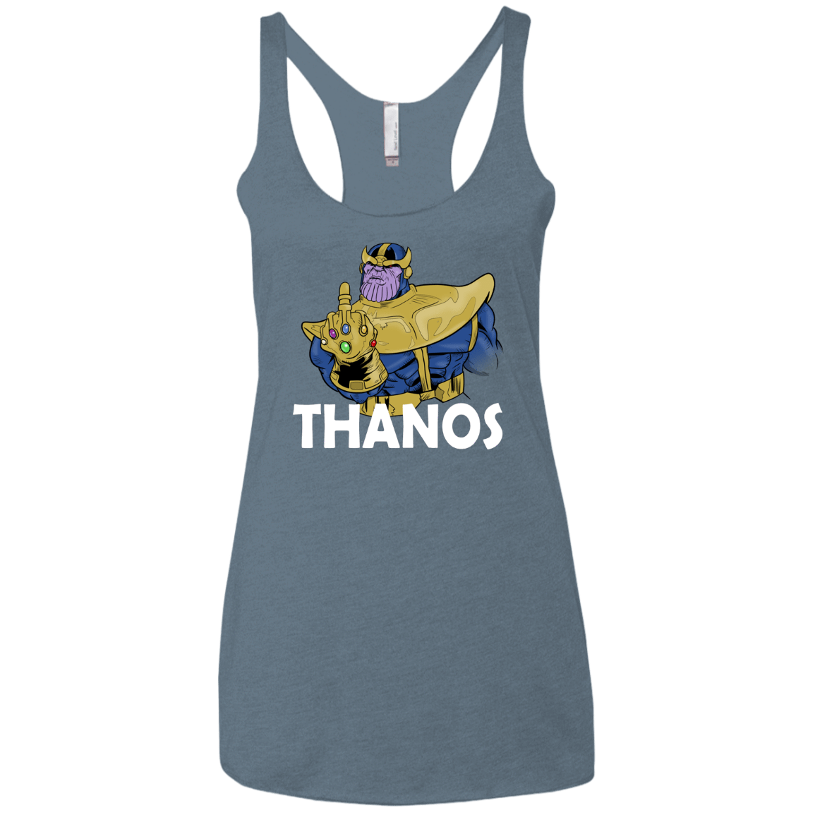 T-Shirts Indigo / X-Small Thanos Cash Women's Triblend Racerback Tank