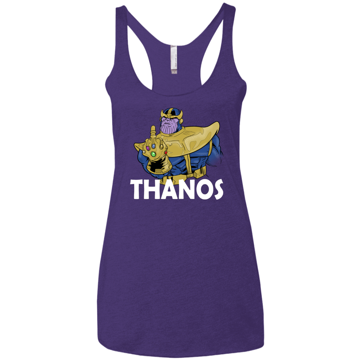 T-Shirts Purple Rush / X-Small Thanos Cash Women's Triblend Racerback Tank