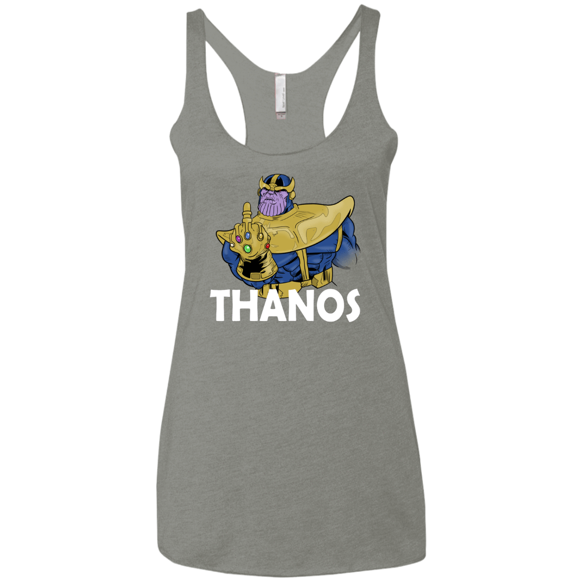 T-Shirts Venetian Grey / X-Small Thanos Cash Women's Triblend Racerback Tank