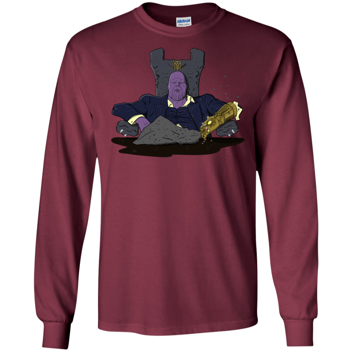 T-Shirts Maroon / S Thanos Montana Men's Long Sleeve T-Shirt