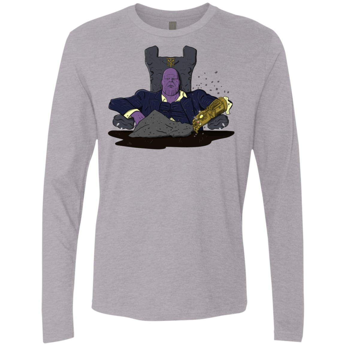 T-Shirts Heather Grey / S Thanos Montana Men's Premium Long Sleeve