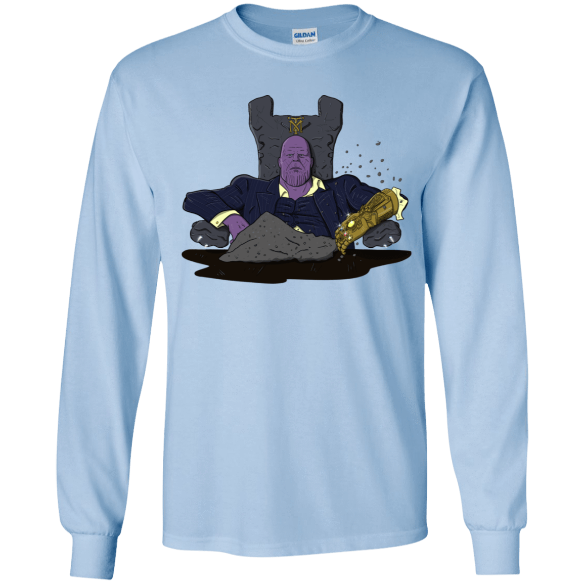 T-Shirts Light Blue / YS Thanos Montana Youth Long Sleeve T-Shirt