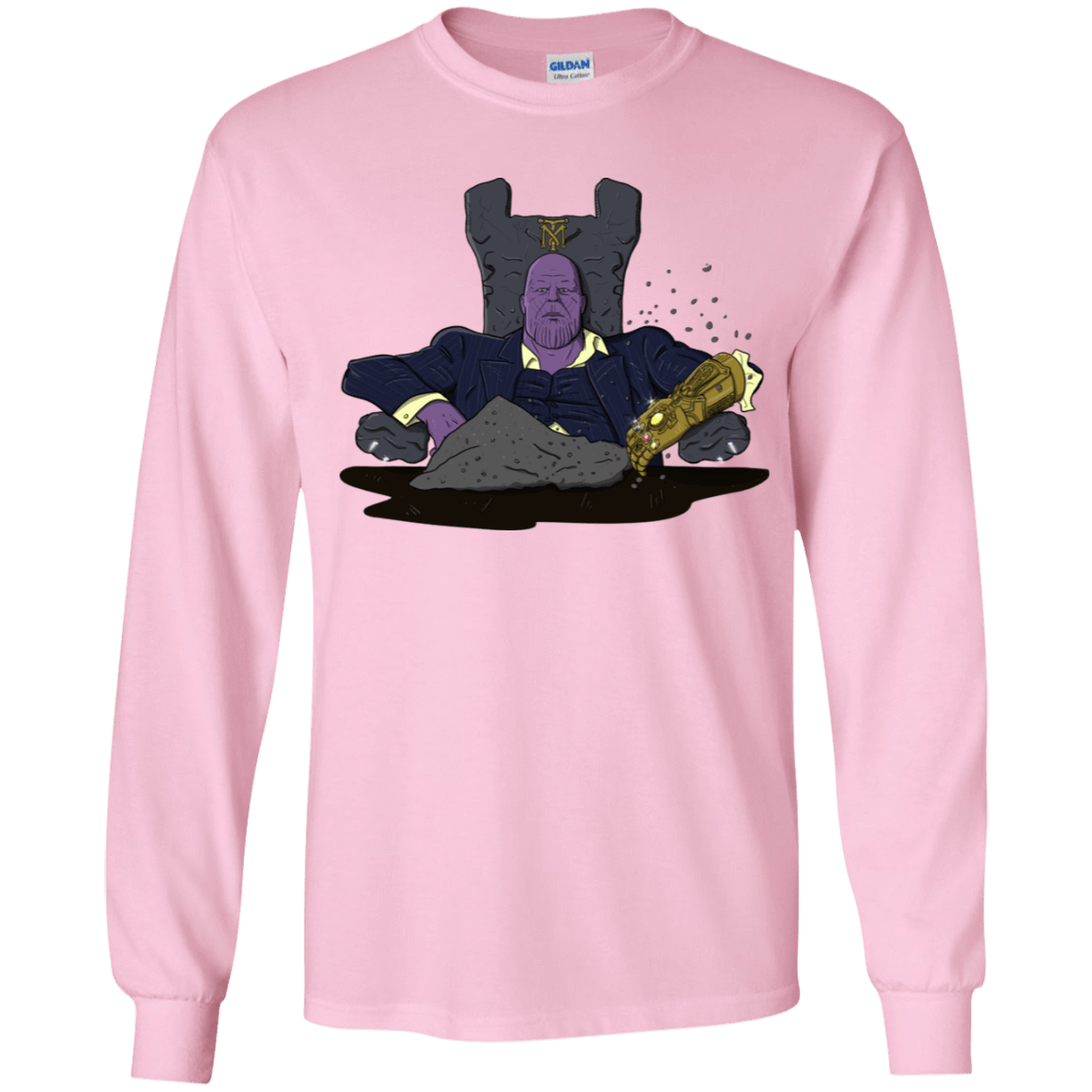 T-Shirts Light Pink / YS Thanos Montana Youth Long Sleeve T-Shirt