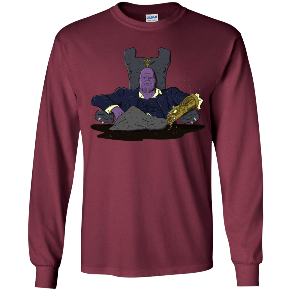 T-Shirts Maroon / YS Thanos Montana Youth Long Sleeve T-Shirt