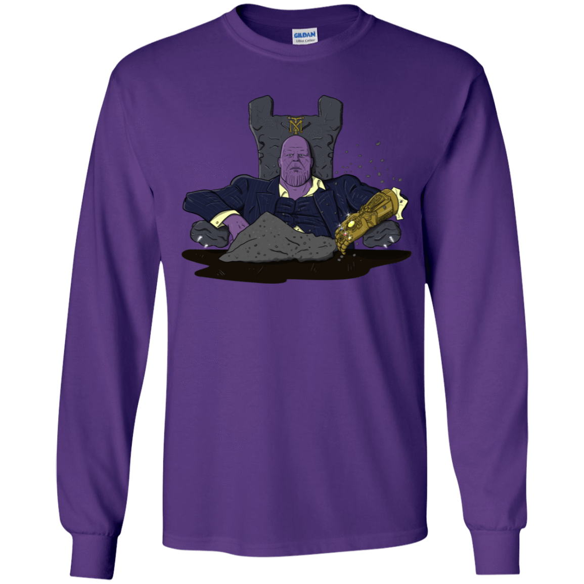 T-Shirts Purple / YS Thanos Montana Youth Long Sleeve T-Shirt