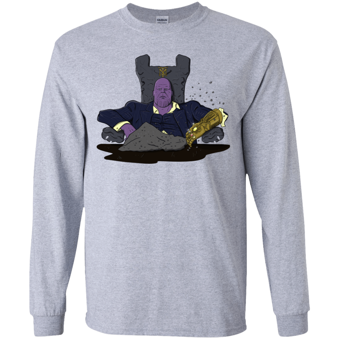 T-Shirts Sport Grey / YS Thanos Montana Youth Long Sleeve T-Shirt