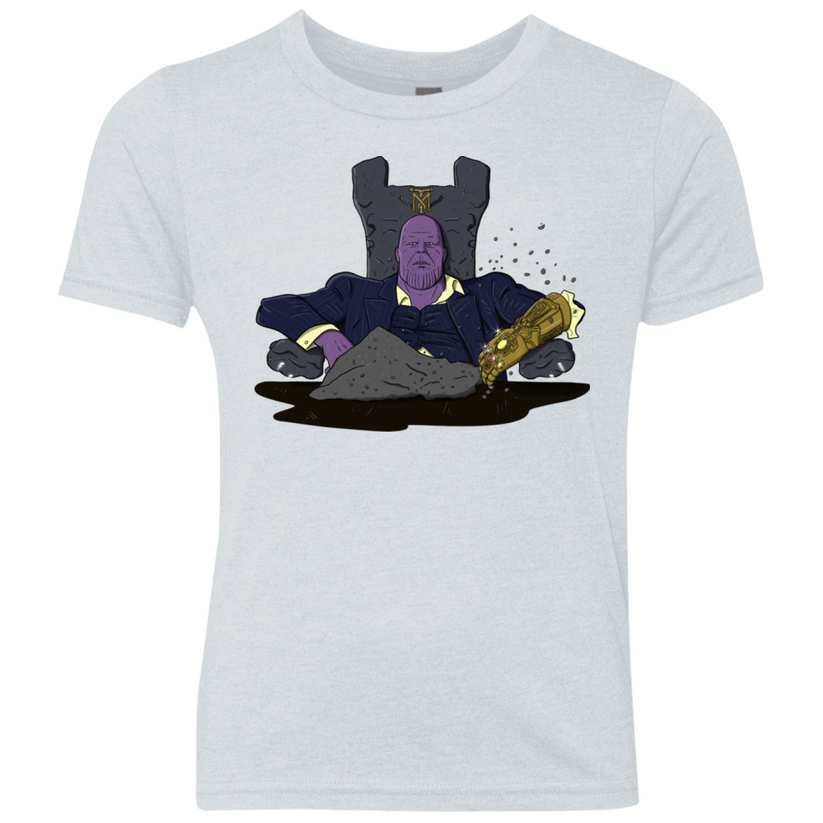 T-Shirts Heather White / YXS Thanos Montana Youth Triblend T-Shirt