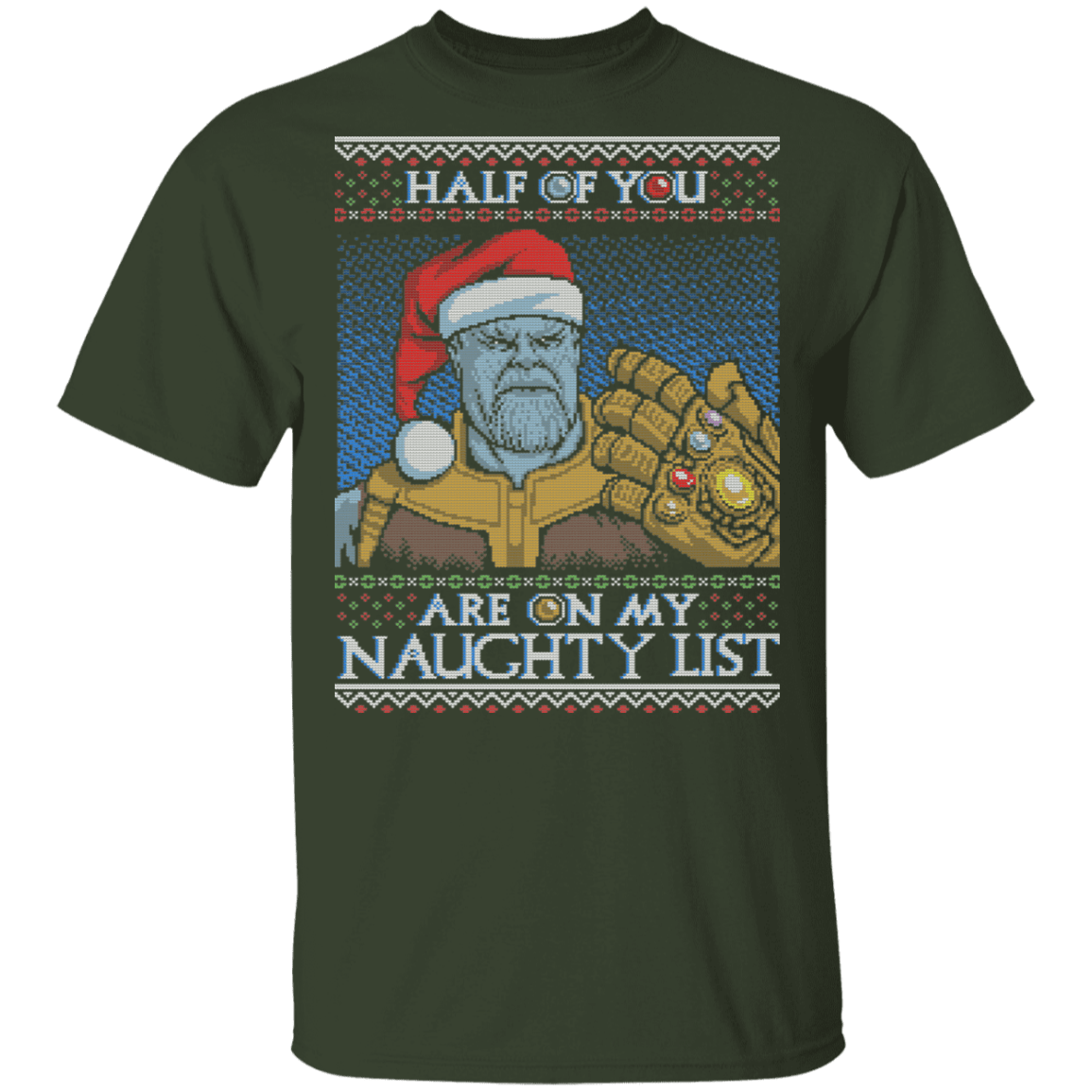 T-Shirts Forest / S Thanos Naughty List T-Shirt