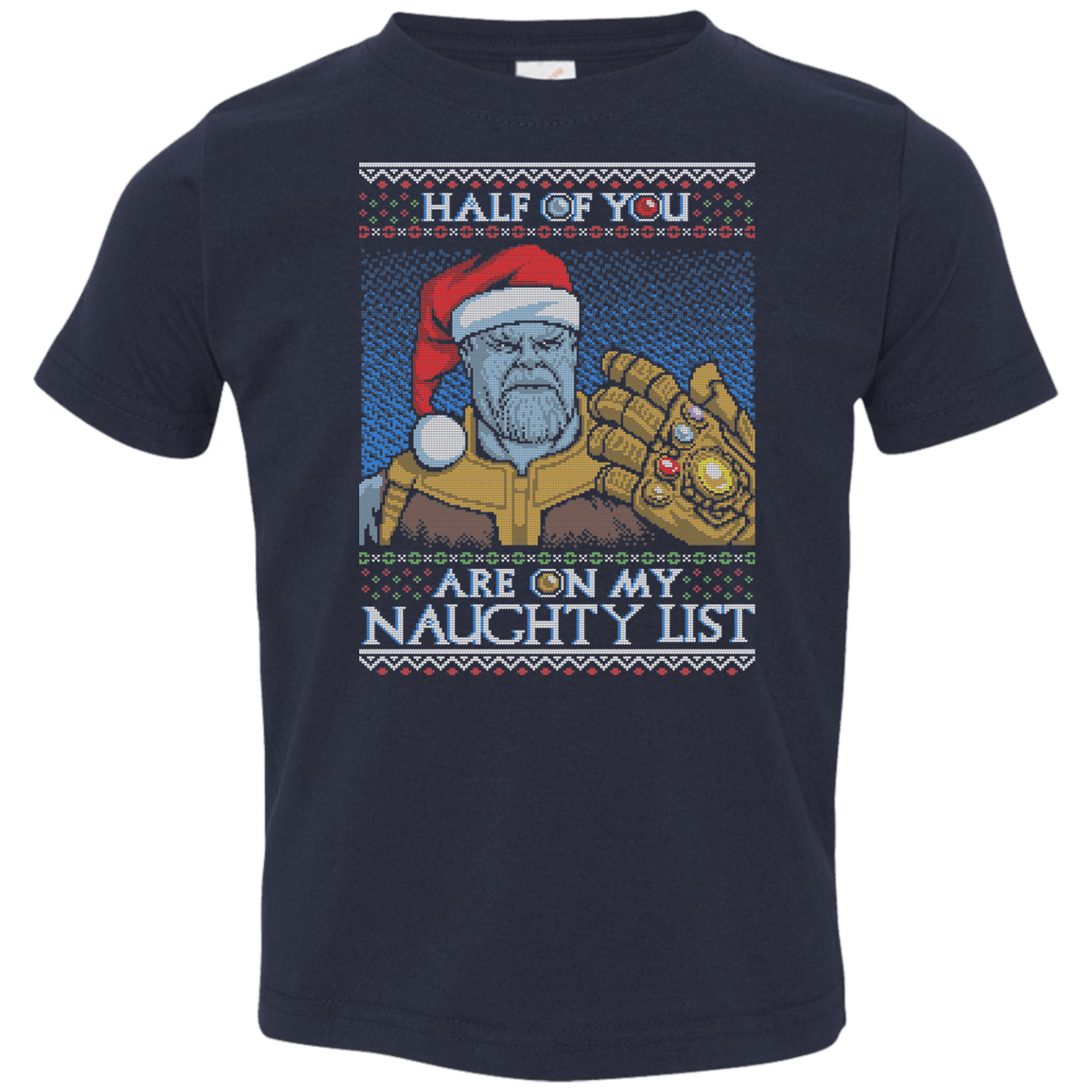 T-Shirts Navy / 2T Thanos Naughty List Toddler Premium T-Shirt